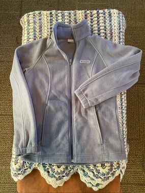 Columbia Lavender Full-Zip Fleece Jacket